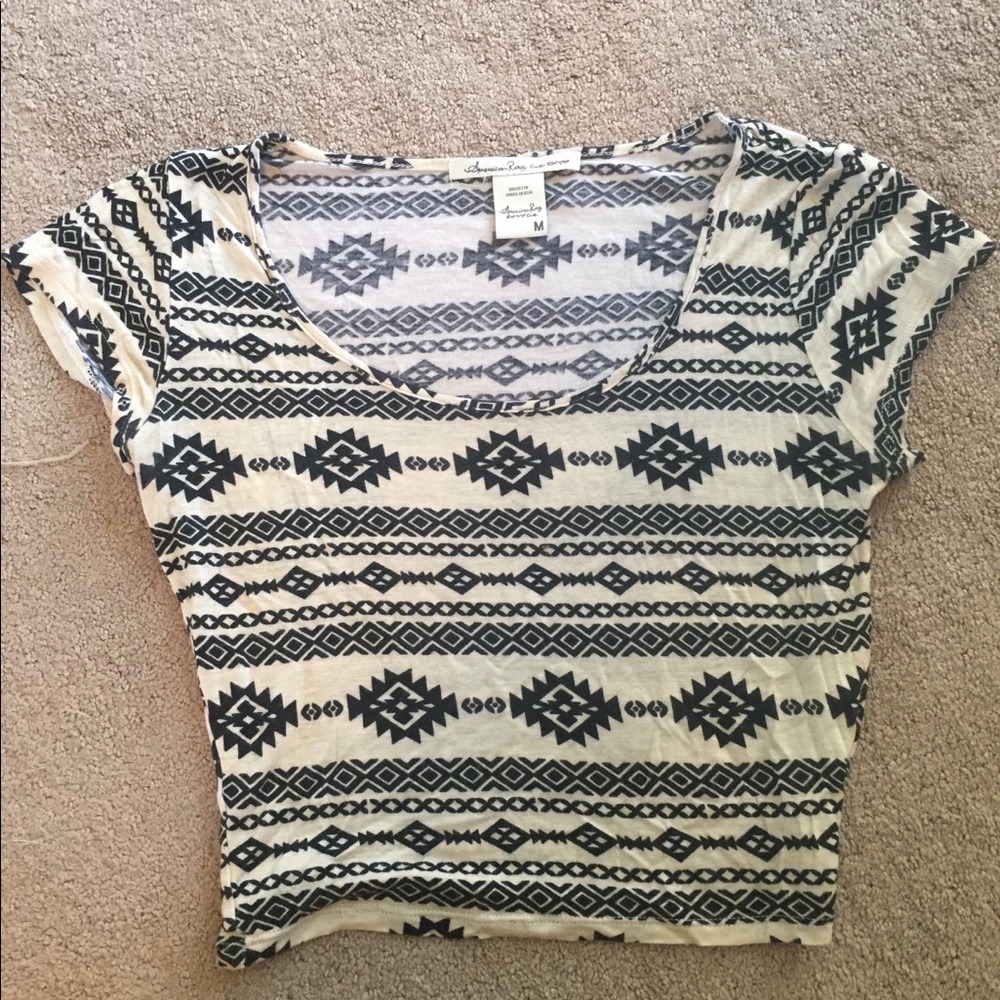 Patterned Crop Top